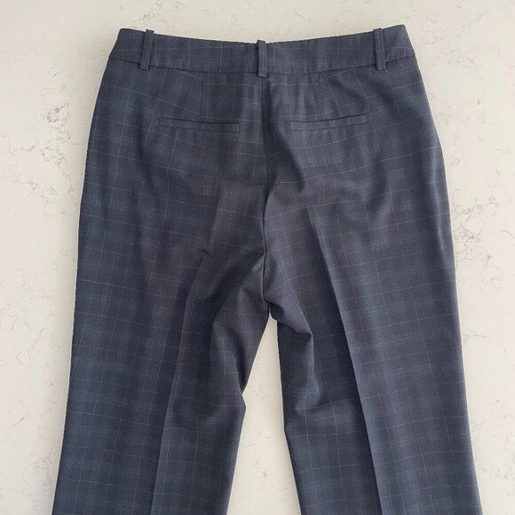 Brooks Brothers REDA Brookscool Lined Plaid 100% Merino Wool Pants Navy Sz 10 - Picture 8 of 13